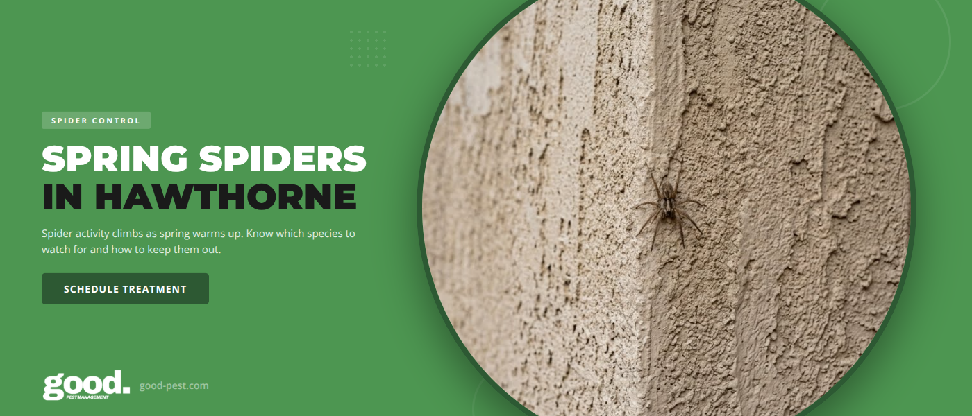 Common Spiders in Hawthorne, CA: Which Ones to Worry About This Spring | Good Pest Management